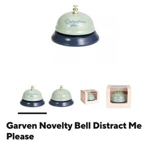 Garven Novelty Bell Distract Me Please Desk Bell